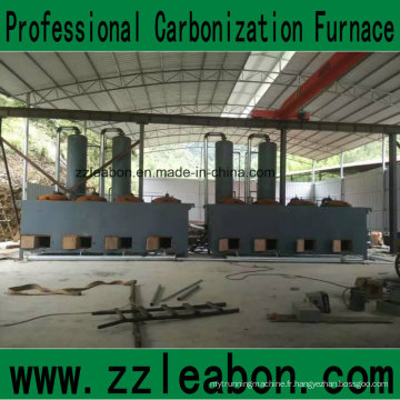 Ligne complète de production de briquettes de charbon avec procédé de carbonisation et séchage